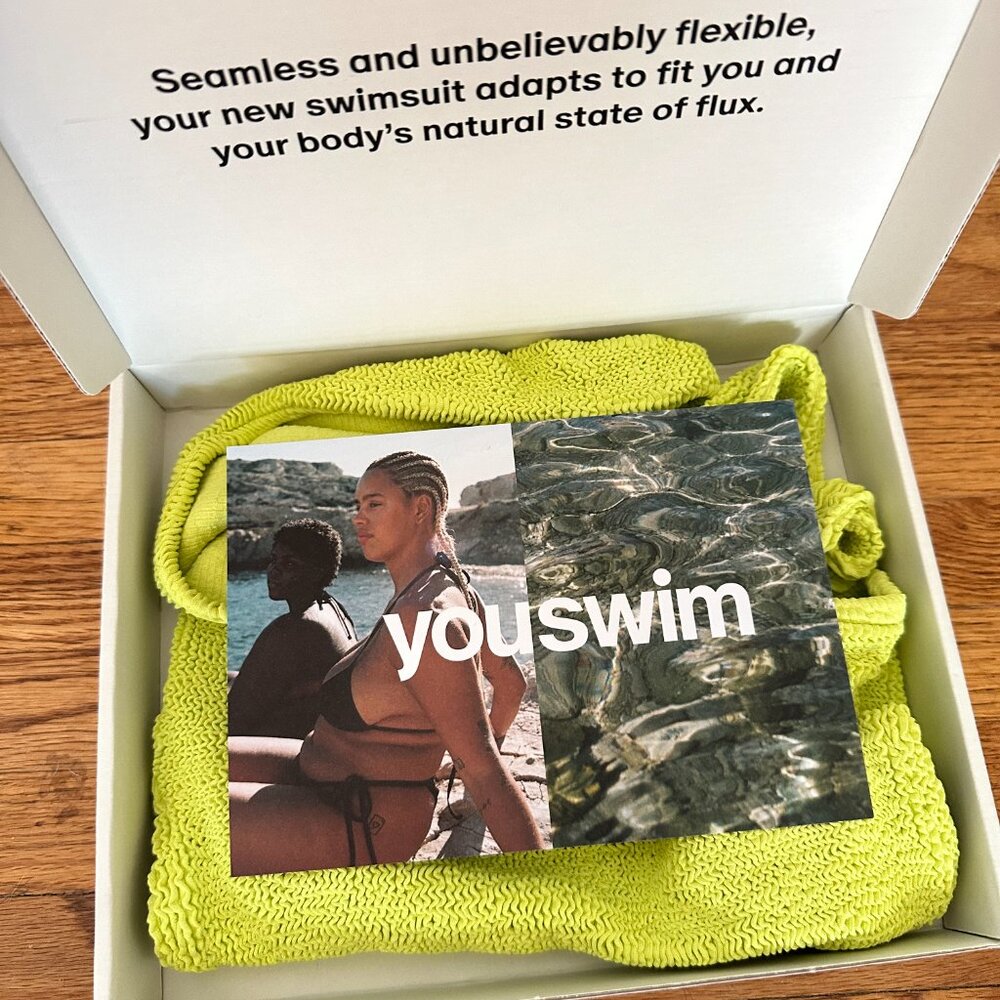 NWT Youswim Eva High Waist Two-Piece in Yuzu - Picture 3 of 5